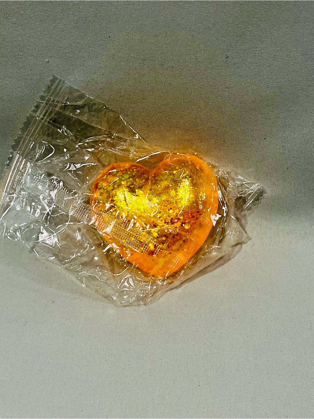 Heart-Shaped Gold Squishy